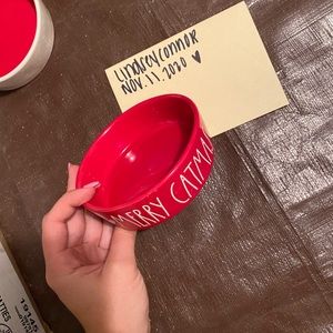 2 rae dunn cat bowls